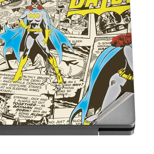 DC Comics Batman Batgirl Vintage Action pose pattern Dell XPS Skin